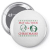golden christmas Pin-back button