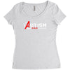 autism awareness shirt autism dad Women's Triblend Scoop T-shirt