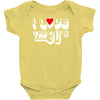 i love the 90's  musik dj fun Baby Onesie