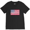 t-rex vintage american flag V-Neck Tee