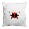 deadpool cartoon Throw Pillow
