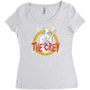 the grey Women's Triblend Scoop T-shirt