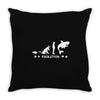 poker ~ fish to shark evolution ~ mens funny poker Throw Pillow