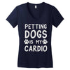 pet dog ladies slogan Women's V-Neck T-Shirt