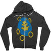 sad hedgehog Zipper Hoodie