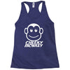 cheeky monkey funny Racerback Tank
