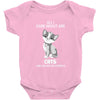 all i care about are cats and like 3 people Baby Onesie