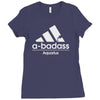 abadass aquarius funny horoscope Ladies Fitted T-Shirt