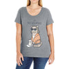 the big meowski Ladies Curvy T-Shirt