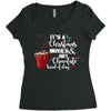 it's a christmas movies and hot chocolate kind of day Women's Triblend Scoop T-shirt