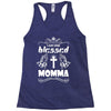 I Am One Blessed Momma Racerback Tank