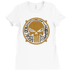 punisher punk Ladies Fitted T-Shirt