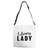 library lady Adjustable Strap Totes