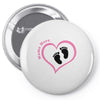 Baby Girl with Heart Any Name Customized Pin-back button