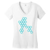 six hexagonal best trending Women's V-Neck T-Shirt