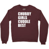chubby girls cuddle best Crewneck Sweatshirt