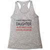 beautiful daughter Racerback Tank