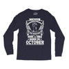 Never Underestimate Dog Rescuer Who Was Born October Long Sleeve Shirts
