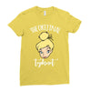 The Orijinal Topknot Tinkerbell Ladies Fitted T-Shirt