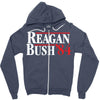 reagan bush '84 Zipper Hoodie