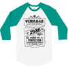 Vintage Aged To Perfection 1980 3/4 Sleeve Shirt