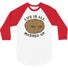 life is all mashed up 3/4 Sleeve Shirt