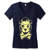 adorable crossbones Women's V-Neck T-Shirt