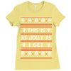 emo gothic ugly christmas sweater. Ladies Fitted T-Shirt