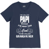 I'm Called Papi Because  I'm Way Too Cool To Be Called Grandfather V-Neck Tee