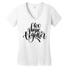 we shine together Women's V-Neck T-Shirt