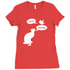 pussy chicken tshirt funny cat bird humor tee rooster Ladies Fitted T-Shirt