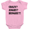 crazy angry hungry Baby Bodysuit