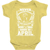 Never Underestimate Dog Rescuer Who Was Born April Baby Onesie