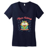 hippie holidays Women's V-Neck T-Shirt
