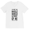 official t shirt red sleeping with sirens whole world lyrics all sizes V-Neck Tee