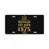 kings are born in 1975 License Plate