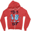 peanut butter and jelly   bff Zipper Hoodie