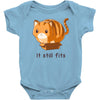 if it fits i sits Baby Bodysuit