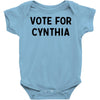 vote for cynthia Baby Bodysuit