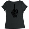 Flipping Someone Off Women's Triblend Scoop T-shirt