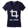 oh crop Women's V-Neck T-Shirt