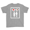 women thinking love Youth Tee