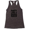 funny t shirt party like a rockstar tee hilarious shirt Racerback Tank