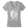 my indian name is runs with beer Women's V-Neck T-Shirt