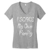 i scare my own family Women's V-Neck T-Shirt