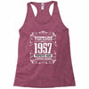 vintage made in 1957 perfectly aged a living legend Racerback Tank
