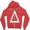 prism a triangle design graphic baseball jersey Zipper Hoodie