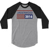 underwood 2016 flag house of cards 3/4 Sleeve Shirt
