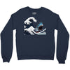 Great White Wave Shark Crewneck Sweatshirt