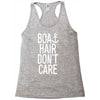 boat hair don't care Racerback Tank